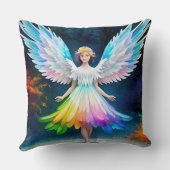 美しいエンジェルウィングスアート–35444 クッション (裏面)
