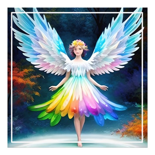 美しいエンジェルウィングスアート–35444 フォトプリント (正面)