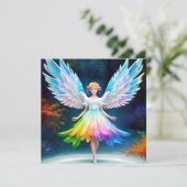 美しいエンジェルウィングスアート–35444 招待状 (スタンド正面)