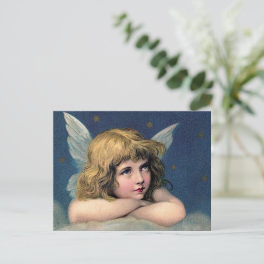 美しいエンジェルエッチング ポストカード (スタンド正面)