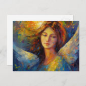 美しいエンジェルカラフルポストカード ポストカード (正面/裏面)