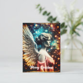 美しいエンジェルクリスマス ポストカード (スタンド正面)