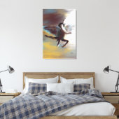 美しいエンジェル絵を描ズ抽象芸術 – ラベンダー キャンバスプリント (インサイチュ (寝室))