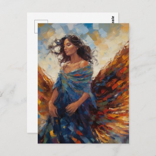 美しいエンジェル絵画ズ ポストカード (正面/裏面)