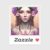 美しいエンチャントレスファンタジーAIアート シール (シート)