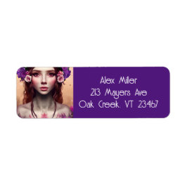 美しいエンチャントレスファンタジーAIアート ラベル