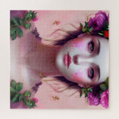 美しいエーテルの女性のファンタジーアート ジグソーパズル (横)