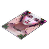 美しいエーテル魅惑の女性ファンタジーアート ノートブック (左側)