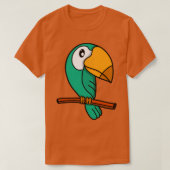 美しいオウム Tシャツ (デザイン正面)