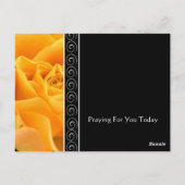 美しいオエレガントレンジバラクリスチャン奨励 ポストカード (裏面)