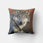 美しいオオカミ クッション (裏面)