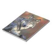 美しいオオカミ ノートパッド (回転)