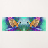 美しいオカラフルウム-ミグンド水彩画  ヨガマット (正面(横))