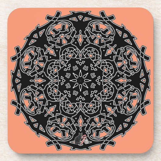 美しいオクタグリフダスクコースター コースター (正面)