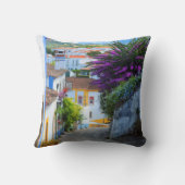 美しいオビドスの町と城 – ザ実在ポルトガル クッション (裏面)