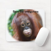 美しいオランウータンのベビー マウスパッド (マウス)