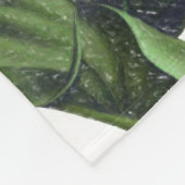 美しいオランダカイウユリ フリースブランケット (角)