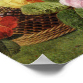 美しいオランダ混合フラワースチルライフ ポスター (角)