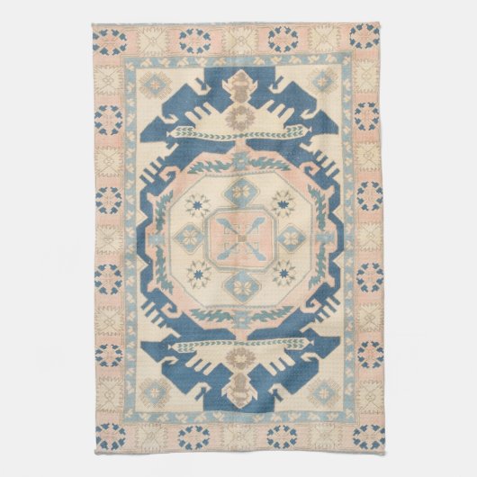 美しいオリエンタルアンティークキリムラグ キッチンタオル (縦)
