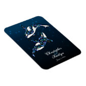 美しいオルカ結婚クジラの磁石 マグネット (右側)