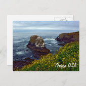 美しいオレゴンの海岸線 ポストカード (正面/裏面)