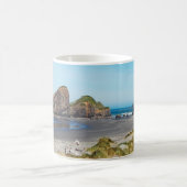 美しいオレゴンの海岸風景 コーヒーマグカップ (中央)
