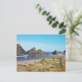 美しいオレゴンの海岸風景 ポストカード (スタンド正面)