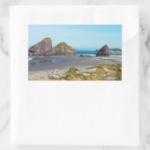 美しいオレゴンの海岸風景 長方形シール (バッグ)