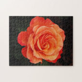 美しいオレンジのバラのプリントのパズル ジグソーパズル (横)