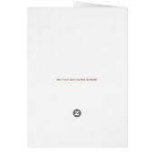 美しいオレンジの花の柄の母の日のカード (裏面)