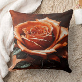 美しいオレンジゴシックバラ クッション (ブランケット)