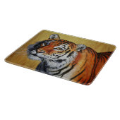 美しいオレンジベンガルトラ カッティングボード (角)