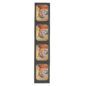 美しいオレンジベンガルトラ ミディアムテーブルランナー (正面)