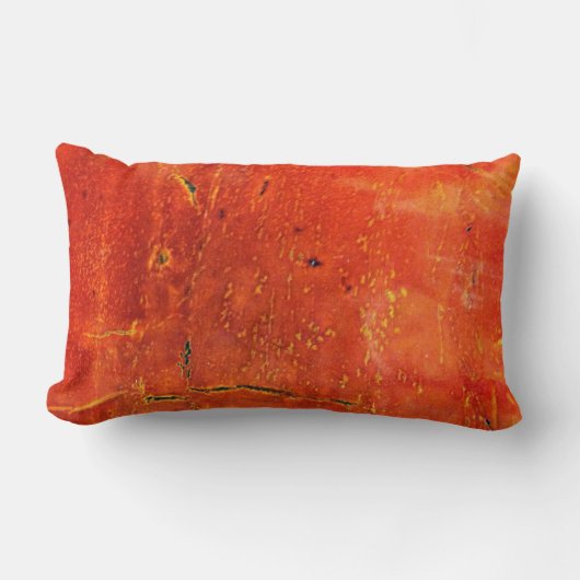 美しいオレンジ石のデザインの装飾用クッション ランバークッション (正面)