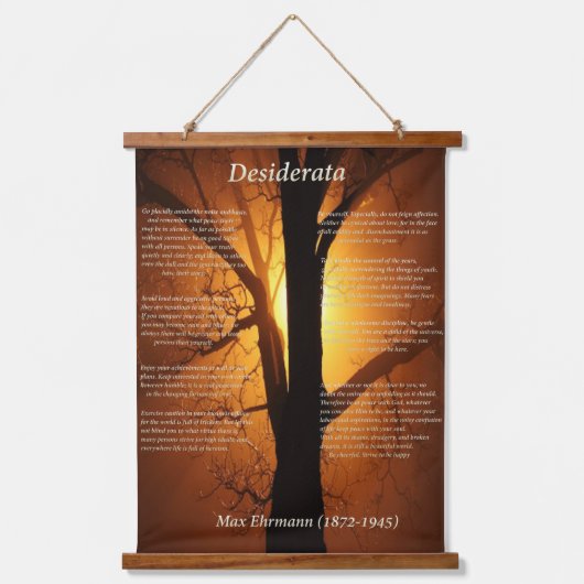 美しいオレンジ色の夕日のシルエットツリー 吊り下げ型タペストリー (正面)