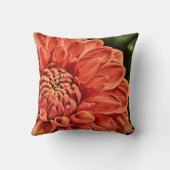 美しいオレンジ色の花の友人が選択された家族 クッション (裏面)