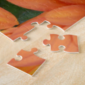 美しいオレンジ色の花の花束 ジグソーパズル (側面)