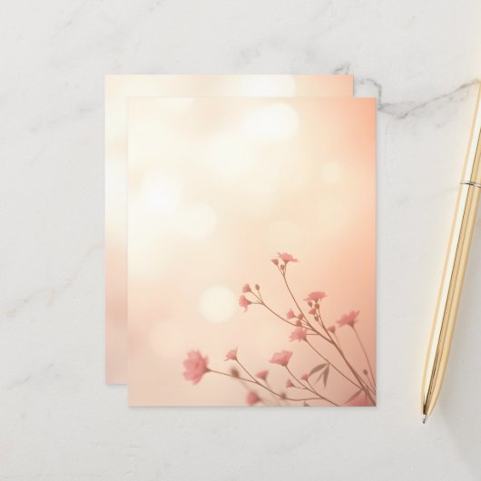 美しいオレンジ色の花芸術 (正面/裏面インサイチュ)