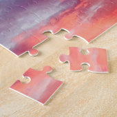 美しいオレンジ色の赤と赤の夕日の夏の空のJi ジグソーパズル (側面)