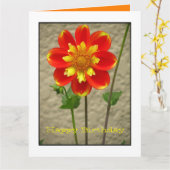 美しいオレンジ黄色の花 カード (黄色い花)