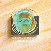 美しいオーガニックショップQRコードロゴアクア金ゴールド絵を描