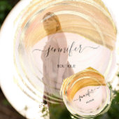 美しいオーガニックショップQRロゴソープピンク金ゴールドピンク スクエア名刺