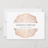 美しいオーガニックバラ金ゴールドツリーリングや輪ギフトカード (正面)