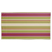 美しいオーキッドカラーストライプ 枕カバー (正面左)