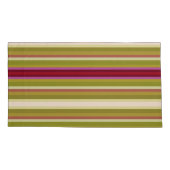 美しいオーキッドカラーストライプ 枕カバー (裏面-左)