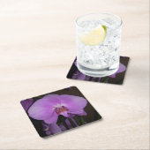 美しいオーキッドコースター スクエアペーパーコースター (インサイチュ)