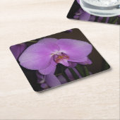 美しいオーキッドコースター スクエアペーパーコースター (アングル)