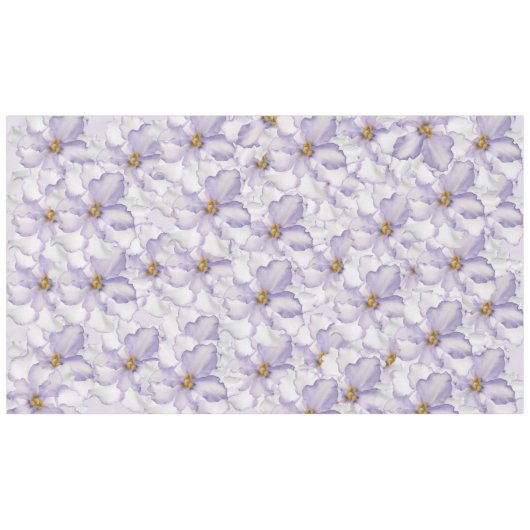 美しいオーキッドラベンダー テーブルクロス (正面(横))