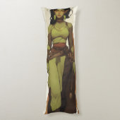 美しいオークガールアニメ ボディピロー (裏面 (縦))