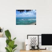 美しいオーシャンビュー ポスター (ホームオフィス)